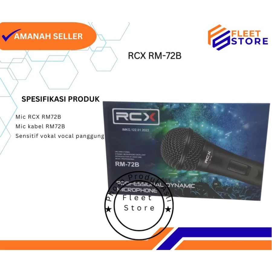Mic RCX RM-72B Suara Bagus Berkualitas /product Ori
