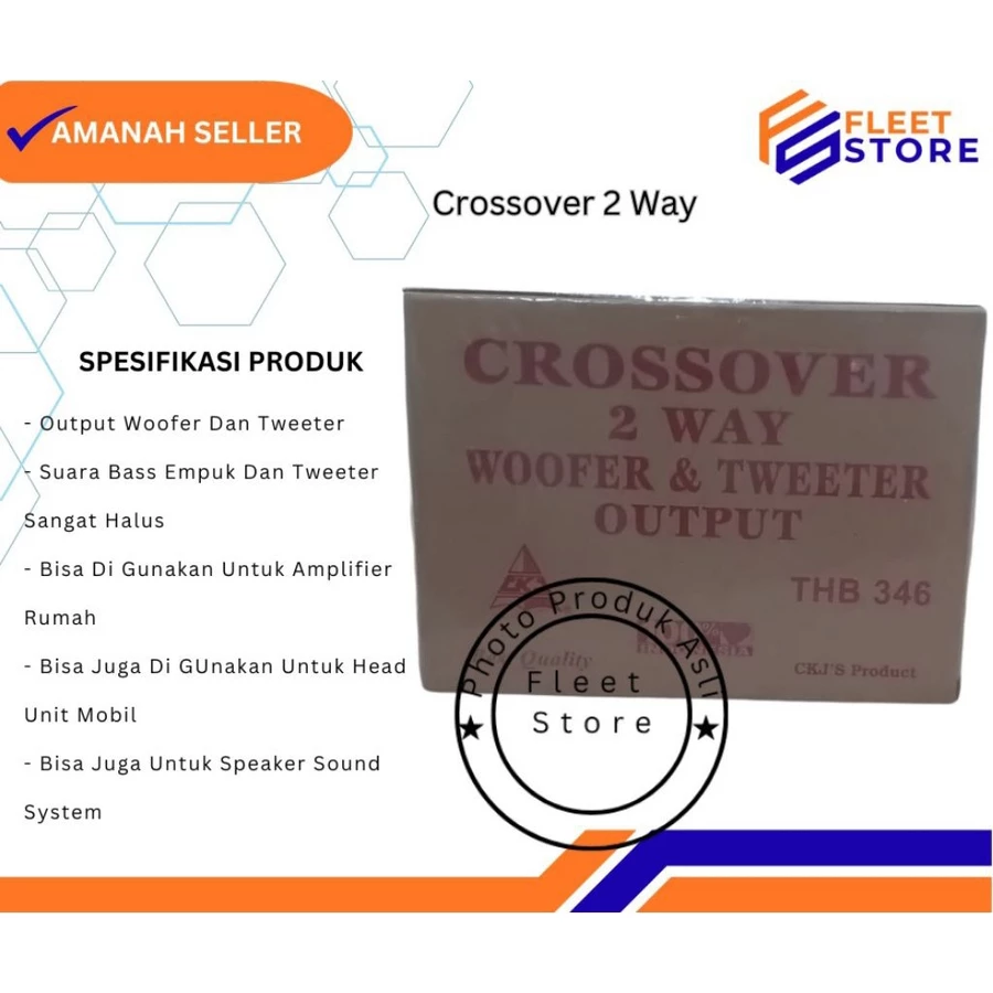 Perangkat Audio Crossover 2 way woofer and tweeter CKJ THB 346