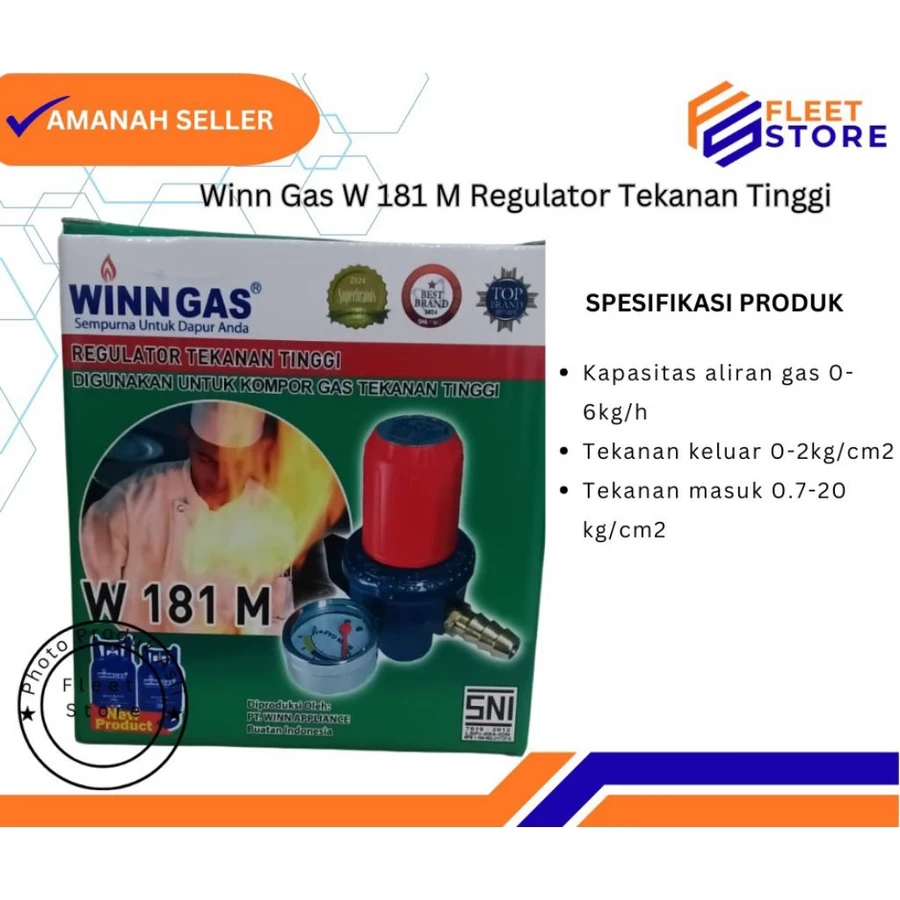 Winn Gas W 181 M Regulator Tekanan tinggi Kompos Gas