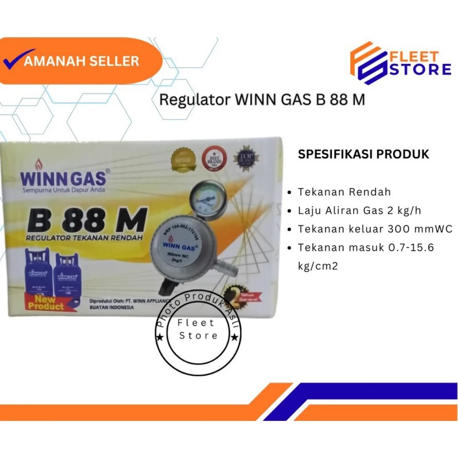 Winn Gas B 88 M Regulator Tekanan Rendah Kompor Gas