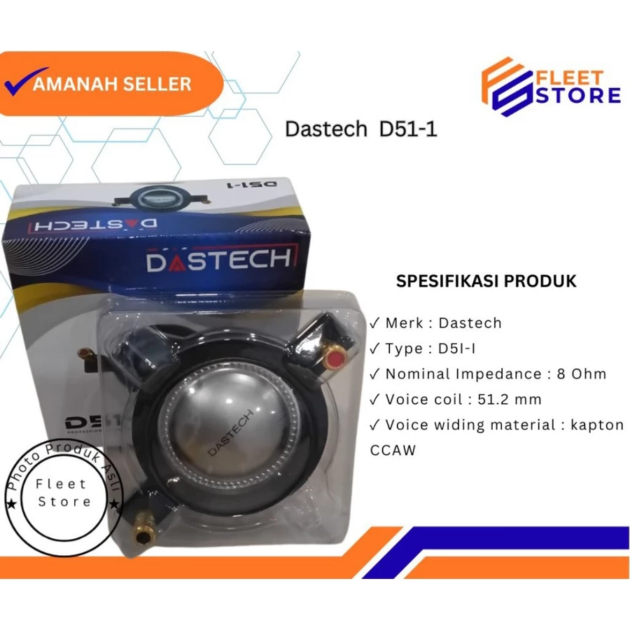 Dastech D51-1 Professional Diaphragm untuk Audio berkualitas