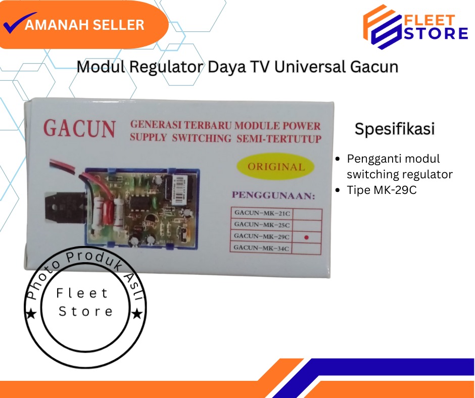 Modul regulator daya TV universal Gacun tipe MK-29C