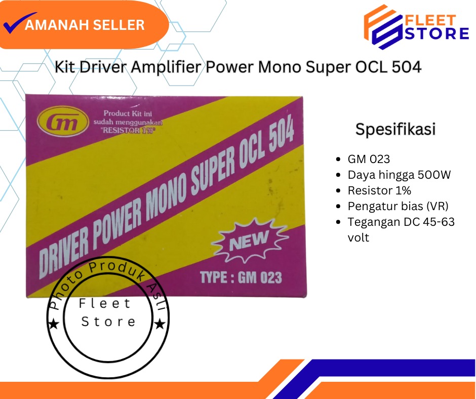Kit driver amplifier power mono Super OCL 504