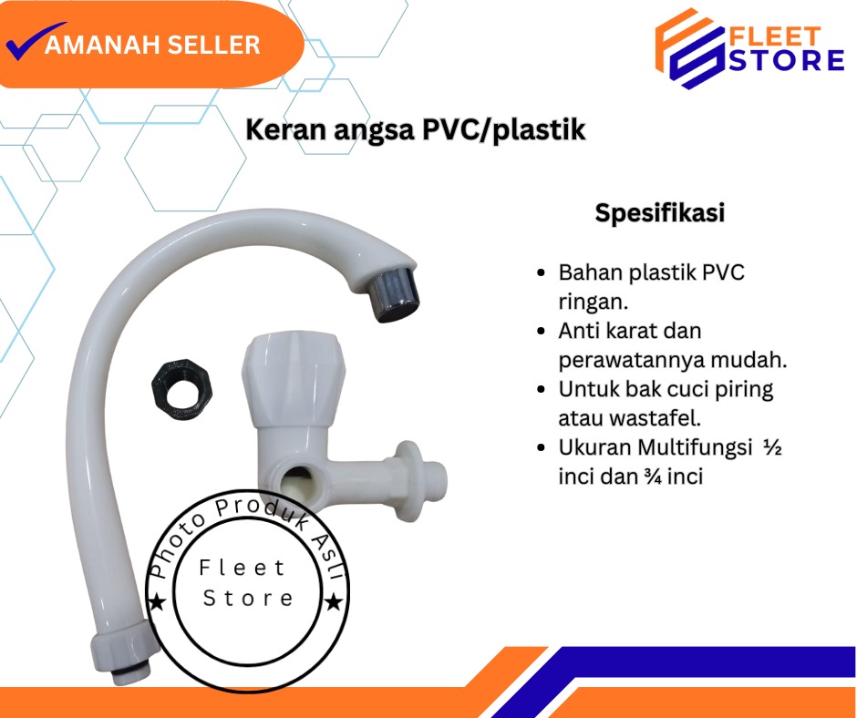 Keran angsa PVC/plastik murah dan berkualitas