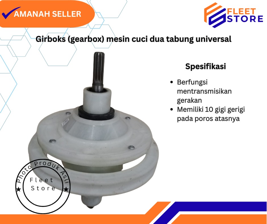 Girboks (gearbox) mesin cuci dua tabung universal
