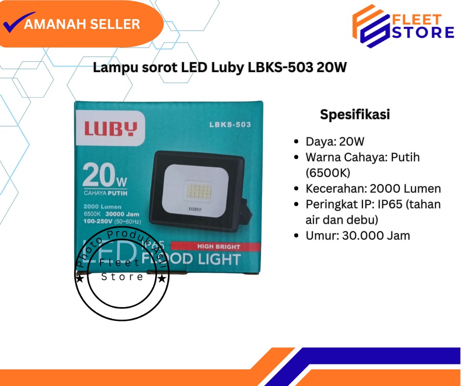 Lampu sorot LED Luby LBKS-503 20W