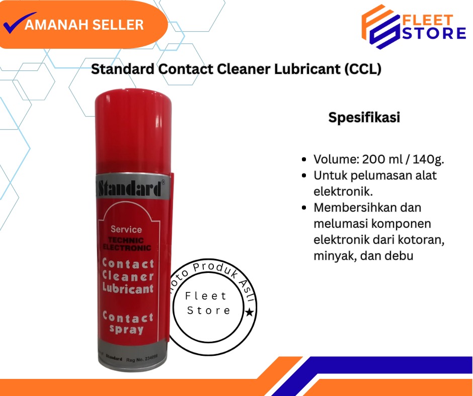 Standard Contact Cleaner Lubricant (CCL) untuk pelumasan alat elektronik