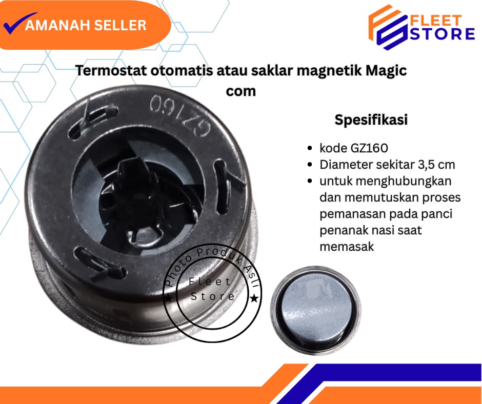 Termostat otomatis atau saklar magnetik untuk penanak nasi kode GZ160