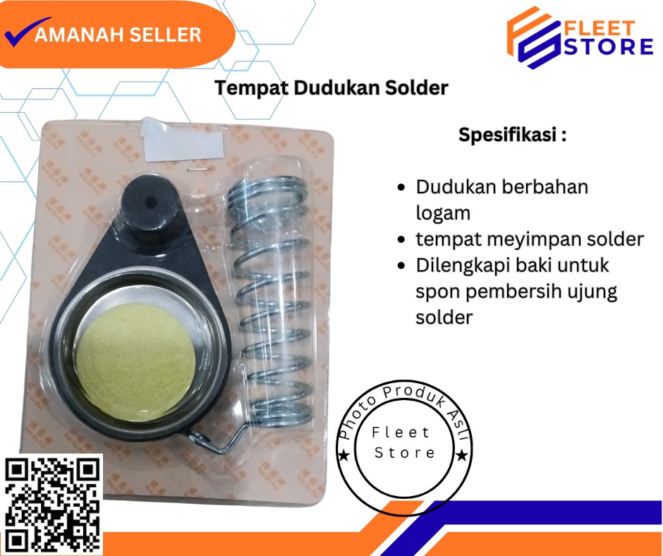 Dudukan solder (soldering iron stand) aman dari panas Solder